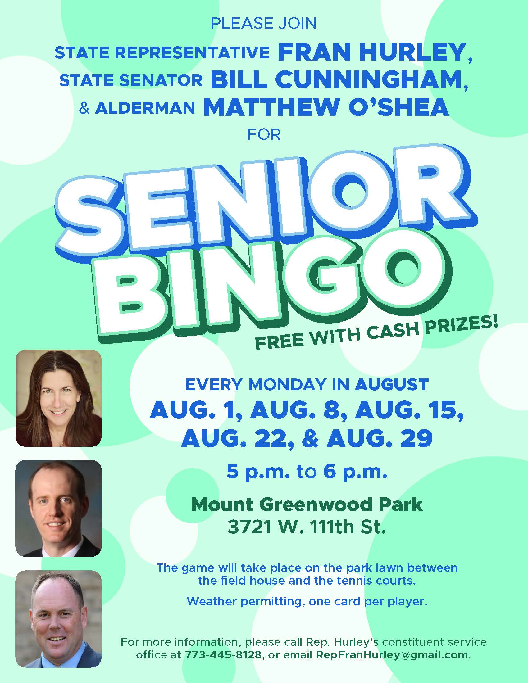 Cunningham Senior Bingo