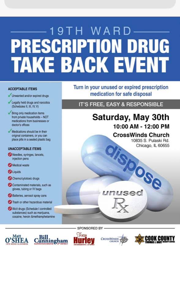 Drug takeback event 5.30.20