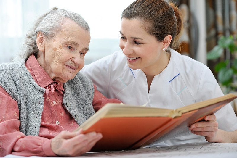 older adult at home